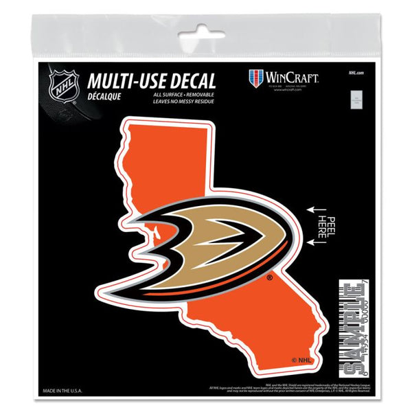 Wholesale-Anaheim Ducks state shape All Surface Decal 6" x 6"