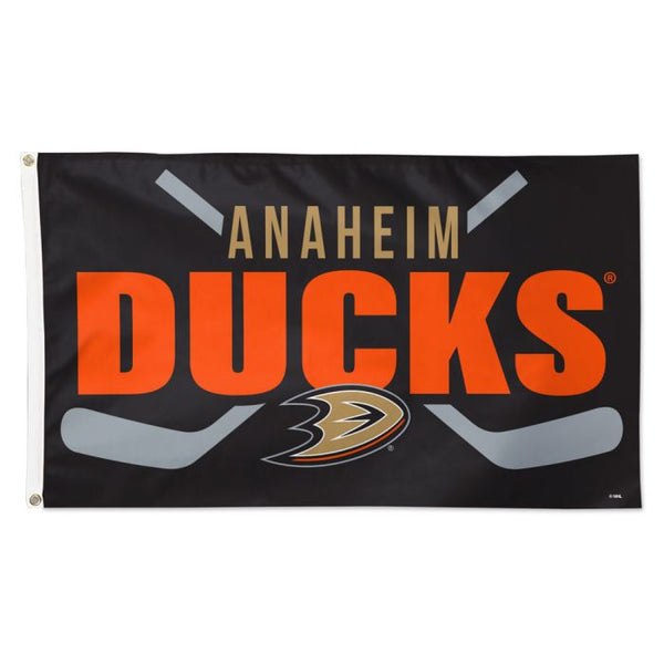 Wholesale-Anaheim Ducks stick Flag - Deluxe 3' X 5'