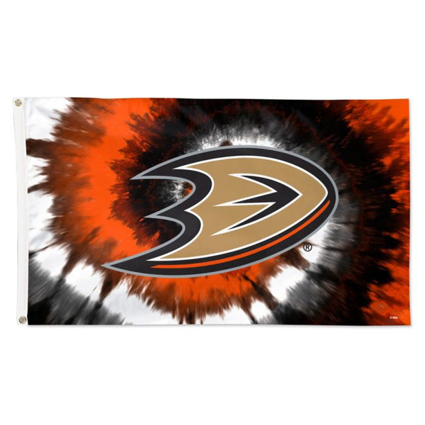 Wholesale-Anaheim Ducks tdye Flag - Deluxe 3' X 5'