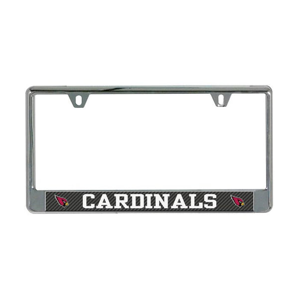 Wholesale-Arizona Cardinals CARBON Lic Plate Frame B/O Printed
