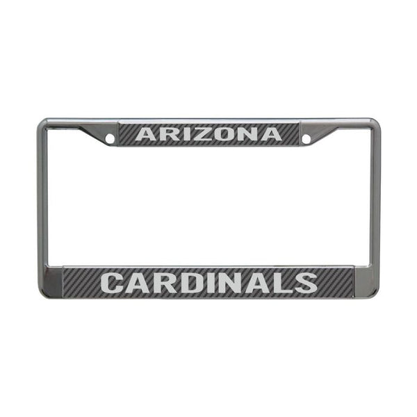 Wholesale-Arizona Cardinals CARBON Lic Plt Frame S/L Printed