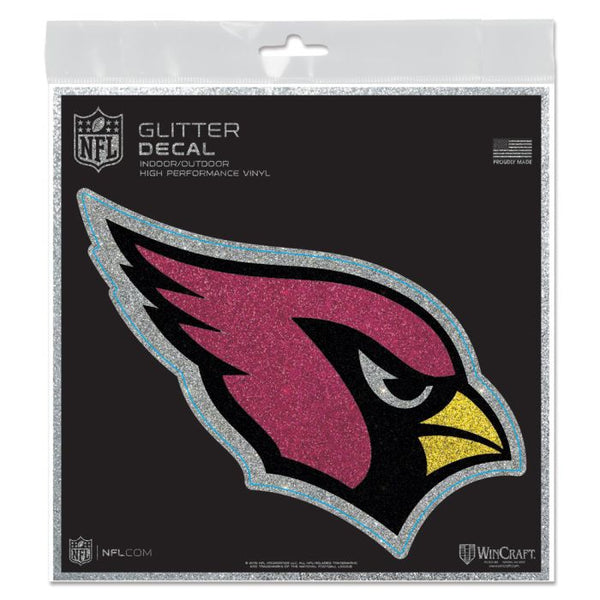 Wholesale-Arizona Cardinals Decal Glitter 6" x 6"