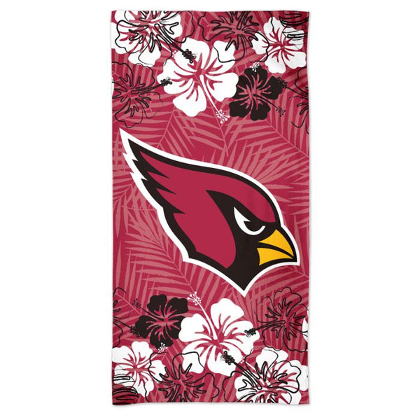 Wholesale-Arizona Cardinals FLORAL Spectra Beach Towel 30" x 60"