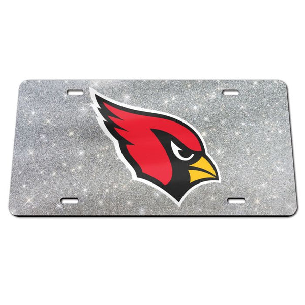 Wholesale-Arizona Cardinals GLITTER BACKGROUND Acrylic Classic License Plates