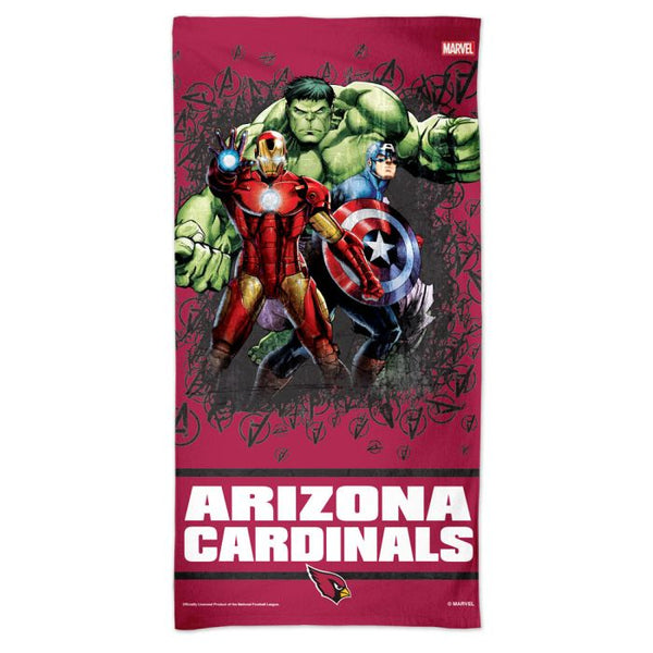 Wholesale-Arizona Cardinals / Marvel (C) 2021 Marvel Spectra Beach Towel 30" x 60"