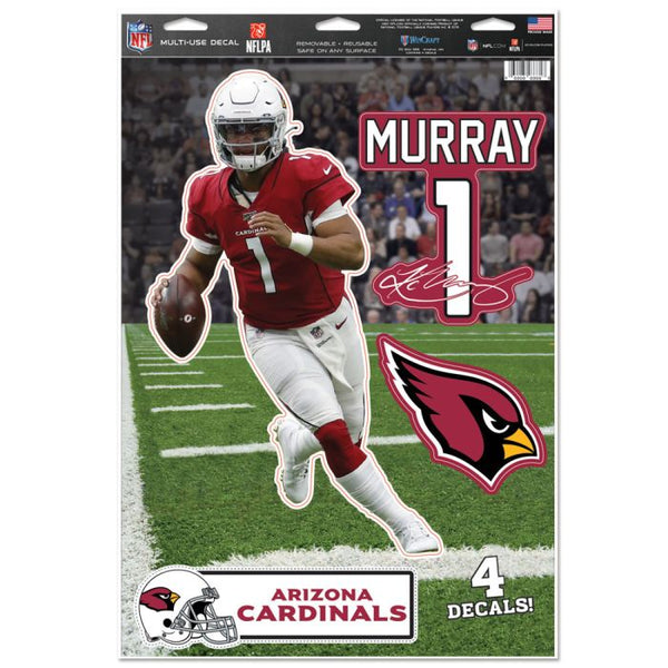 Wholesale-Arizona Cardinals Multi-Use Decal 11" x 17" Kyler Murray