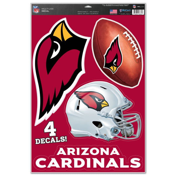 Wholesale-Arizona Cardinals Multi-Use Decal 11" x 17"