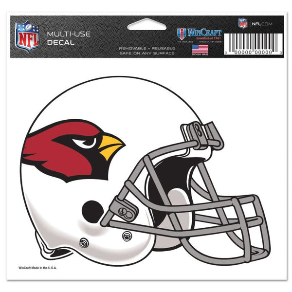 Wholesale-Arizona Cardinals Multi-Use Decal -Clear Bckrgd 5" x 6"