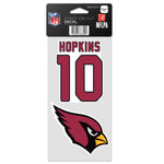 Wholesale-Arizona Cardinals Perfect Cut Decal Set of two 4"x4" Deandre Hopkins