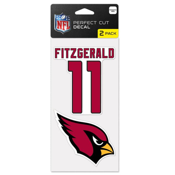 Wholesale-Arizona Cardinals Perfect Cut Decal Set of two 4"x4" Larry Fitzgerald