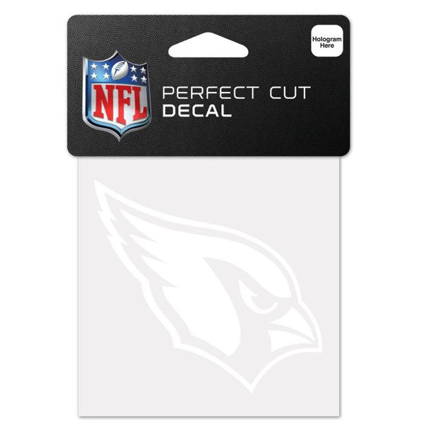 Wholesale-Arizona Cardinals Perfect Cut White Decal 4" x 4"