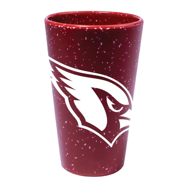 Wholesale-Arizona Cardinals Red Speckle 16 oz Silicone Pint Glass