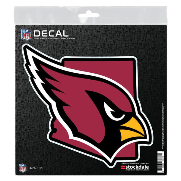 Wholesale-Arizona Cardinals STATE SHAPE All Surface Decal 6" x 6"