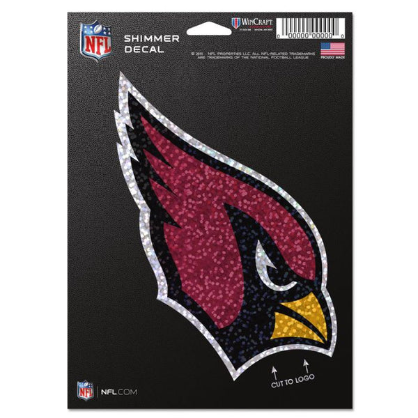Wholesale-Arizona Cardinals Shimmer Decals 5" x 7"