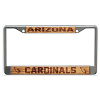 Wholesale-Arizona Cardinals WOOD Lic Plt Frame S/L Printed