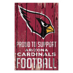 Wholesale-Arizona Cardinals Wood Sign 11" x 17" 1/4" thick