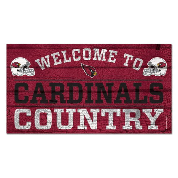 Wholesale-Arizona Cardinals Wood Sign 13"x24" 1/4" thick