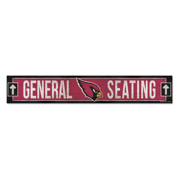 Wholesale-Arizona Cardinals Wood Sign 6"x36" 3/8" thick