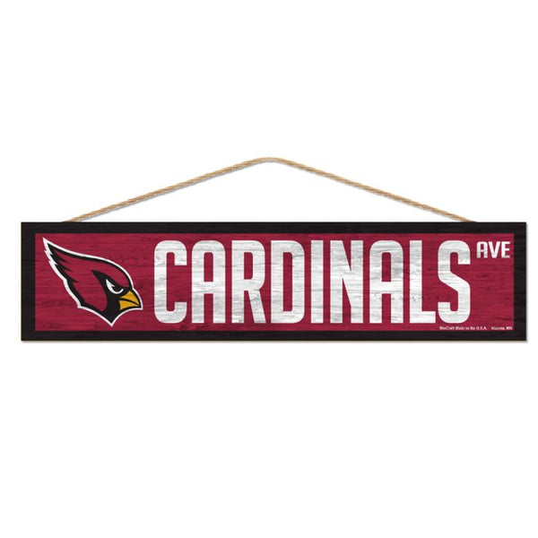 Wholesale-Arizona Cardinals Wood Sign-with Rope 4" x 17"