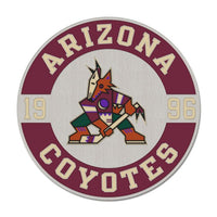 Wholesale-Arizona Coyotes ROUND EST Collector Enamel Pin Jewelry Card