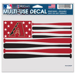 Wholesale-Arizona Diamondbacks BATS Multi-Use Decal -Clear Bckrgd 5" x 6"