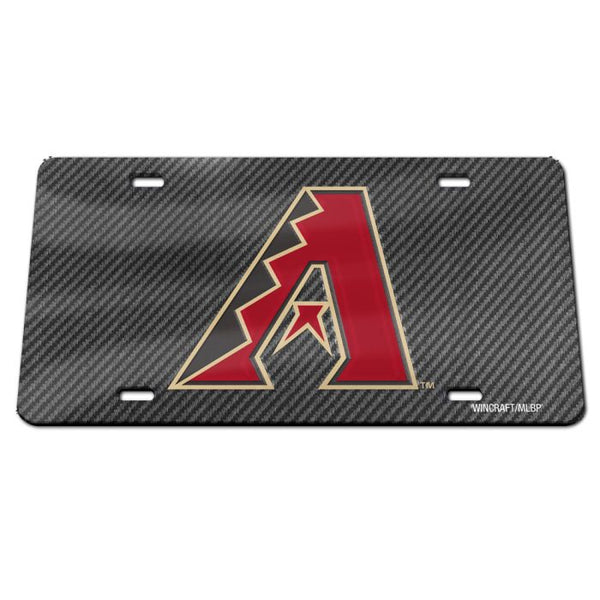 Wholesale-Arizona Diamondbacks CARBON Specialty Acrylic License Plate