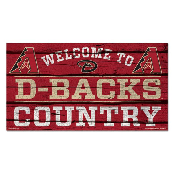 Wholesale-Arizona Diamondbacks COUNTRY Wood Sign 13"x24" 1/4" thick