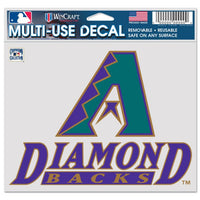 Wholesale-Arizona Diamondbacks / Cooperstown Multi-Use Decal -Clear Bckrgd 5" x 6"