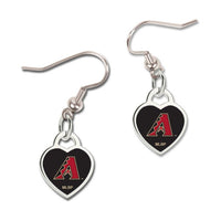 Wholesale-Arizona Diamondbacks Earrings w/3D Heart