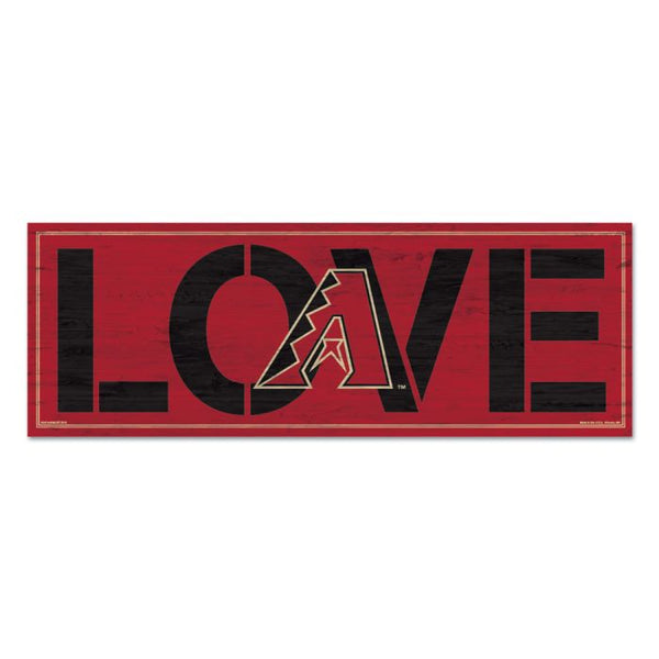 Wholesale-Arizona Diamondbacks LOVE Wood Sign 8"x23" 1/4" thick