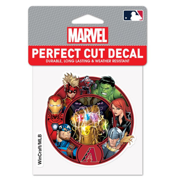 Wholesale-Arizona Diamondbacks / Marvel (c) 2021 MARVEL Perfect Cut Color Decal 4" x 4"