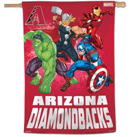 Wholesale-Arizona Diamondbacks / Marvel (c) 2021 MARVEL Vertical Flag 28" x 40"