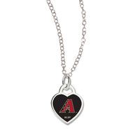 Wholesale-Arizona Diamondbacks Necklace w/3D Heart