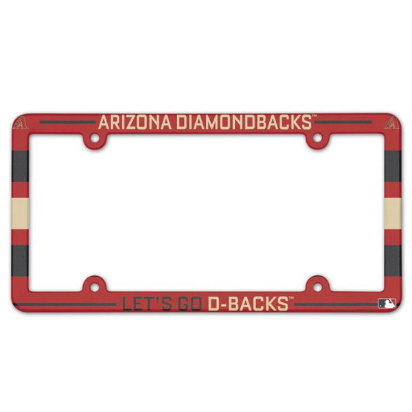 Wholesale-Arizona Diamondbacks SLOGAN Lic Plate Frame Full Color