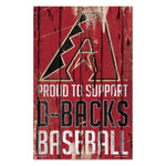 Wholesale-Arizona Diamondbacks SUPPORT Wood Sign 11" x 17" 1/4" thick