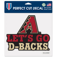 Wholesale-Arizona Diamondbacks Slogan Perfect Cut Color Decal 8" x 8"