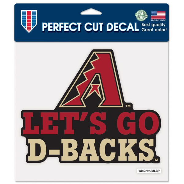 Wholesale-Arizona Diamondbacks Slogan Perfect Cut Color Decal 8" x 8"