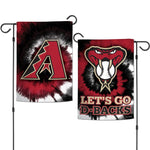 Wholesale-Arizona Diamondbacks Tie Dye Garden Flags 2 sided 12.5" x 18"