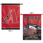 Wholesale-Arizona Diamondbacks Vertical Flag 2 Sided 28" x 40"