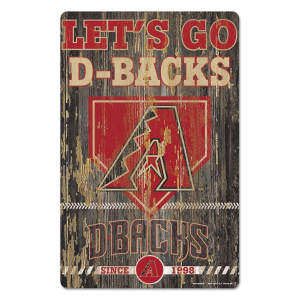 Wholesale-Arizona Diamondbacks Wood Sign 11" x 17" 1/4" thick