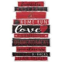 Wholesale-Arizona Diamondbacks Wood Sign 11" x 17" 1/4" thick