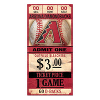 Wholesale-Arizona Diamondbacks Wood Sign 6x12 3/8" thick