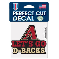 Wholesale-Arizona Diamondbacks slogan Perfect Cut Color Decal 4" x 4"