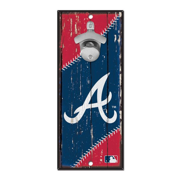 Wholesale-Atlanta Braves Bottle Opener Sign 5x11