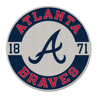Wholesale-Atlanta Braves CIRCLE ESTABLISHED Collector Enamel Pin Jewelry Card