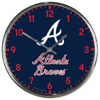 Wholesale-Atlanta Braves Chrome Clock