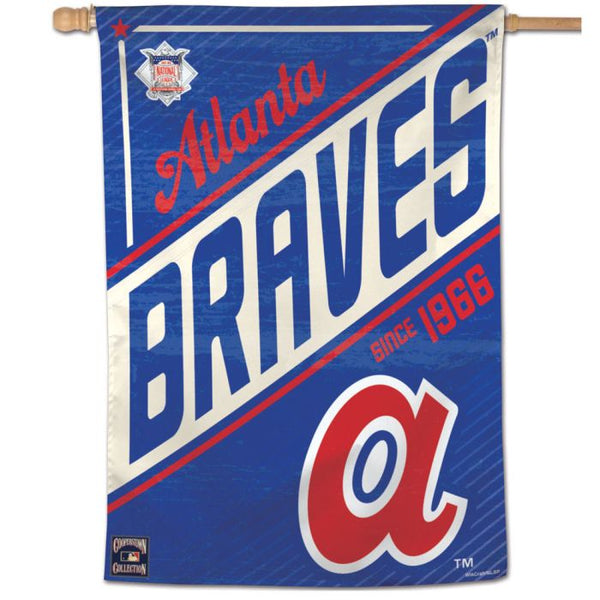 Wholesale-Atlanta Braves / Cooperstown Cooperstown Vertical Flag 28" x 40"