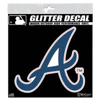 Wholesale-Atlanta Braves Decal Glitter 6" x 6"