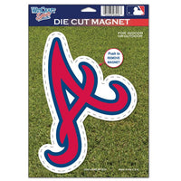 Wholesale-Atlanta Braves Die Cut Logo Magnet 6.25" x 9"