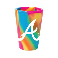 Wholesale-Atlanta Braves HIPPIE 1.5oz Silicone Shot Glass